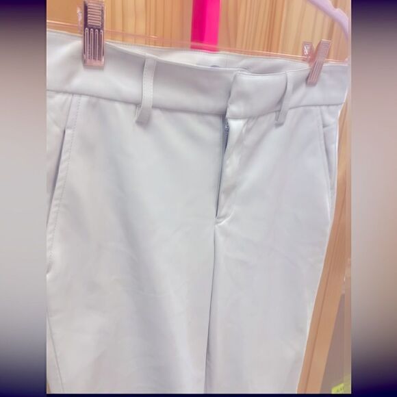 NWT Zara FAUX LEATHER BELTED TROUSERS SZ 2 - Picture 3 of 7